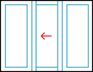 Single Sliding door with sidelite