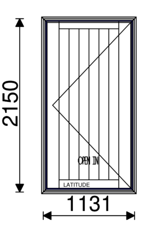 Residential Non-Thermal Latitude Entry Door 2150mm (H) x 1131mm (W)